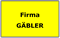 Post an Firma G&auml;bler