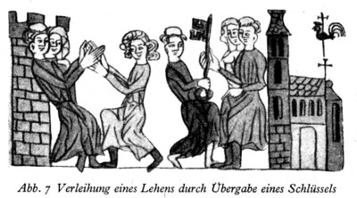 Schl&uuml;ssel&uuml;bergabe  des  Kirchenschl&uuml;ssel