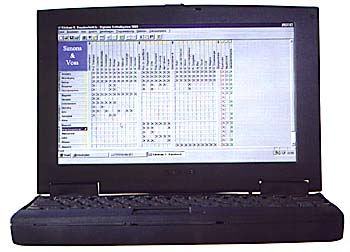 SimonsVoss LDB-Software auf dem Notebook