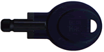 Schlüssel Tiefschwarz RAL 9005